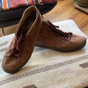 Brown Suede Vans Mid/Half Cab?